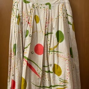 Floral Print Skirt with sequin accents